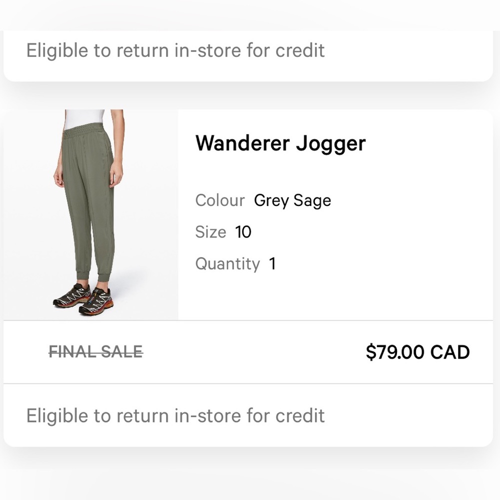 Lululemon Wanderer Joggers
